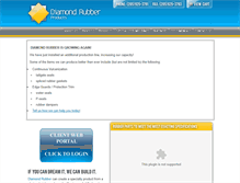 Tablet Screenshot of diamondrubber.com